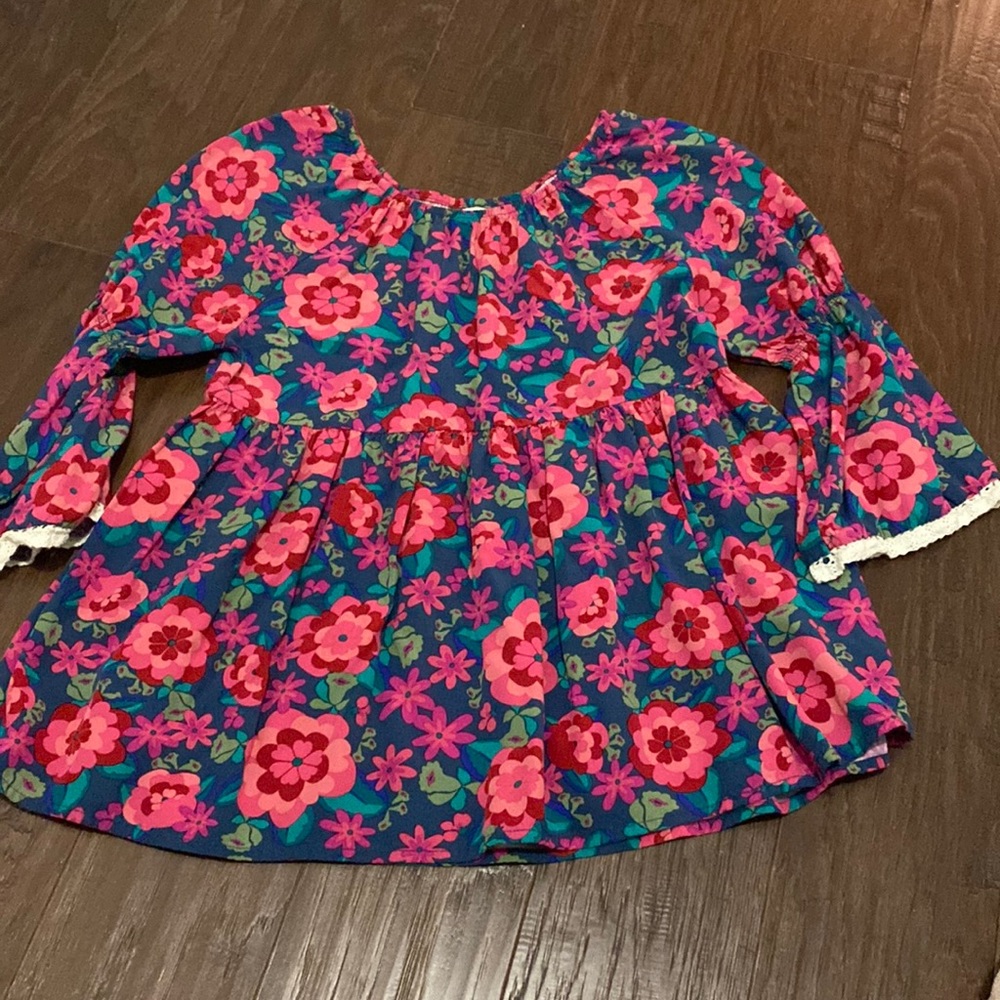 Girls MJ floral top sz  14